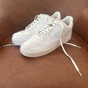 White Nike Air Force One Men's Sneakers